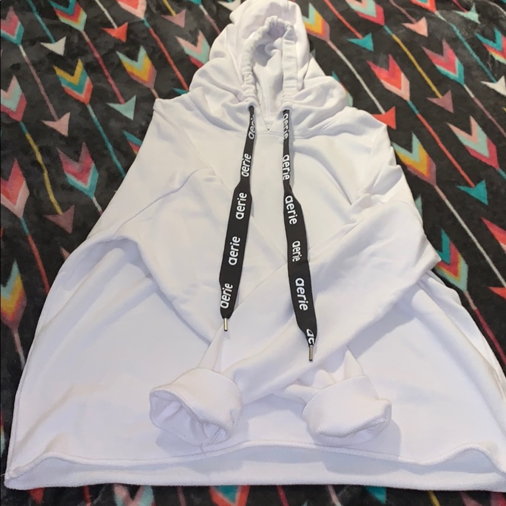 white aerie hoodie